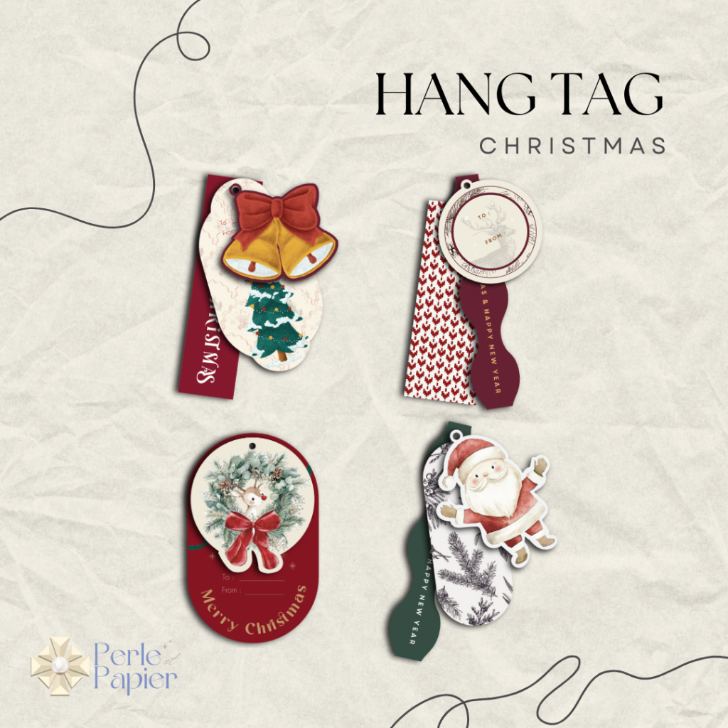 

Hang tag Natal / Christmas hang tag (10 set)