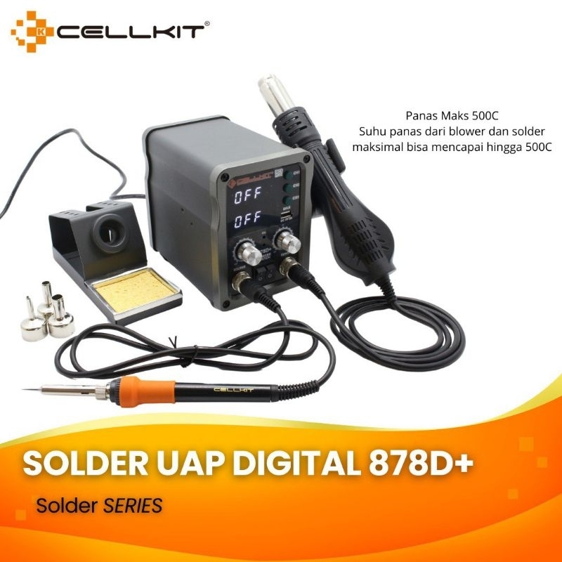 SOLDER DAN BLOWER CELLKIT Digital 878D+ PLUS USB