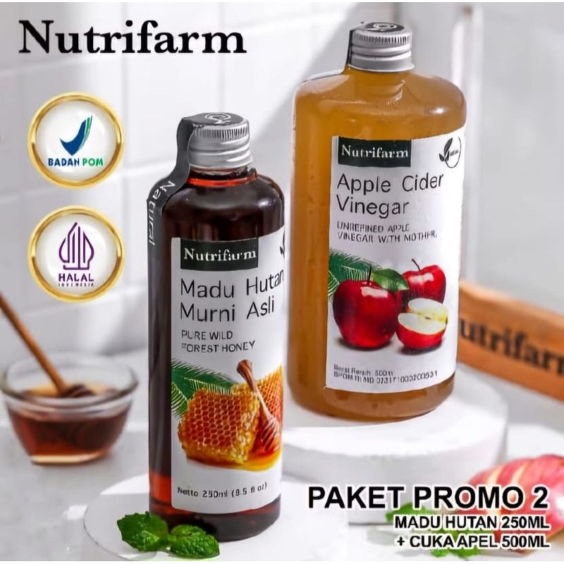 

PAKET PROMO 2 NUTRIFARM Cuka Apel dan Madu Hutan