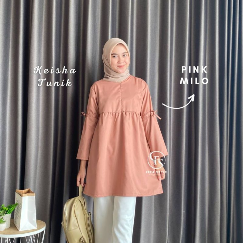 FEFA STYLE - TUNIK KEISHA - SIMPLE DAN ELEGAN