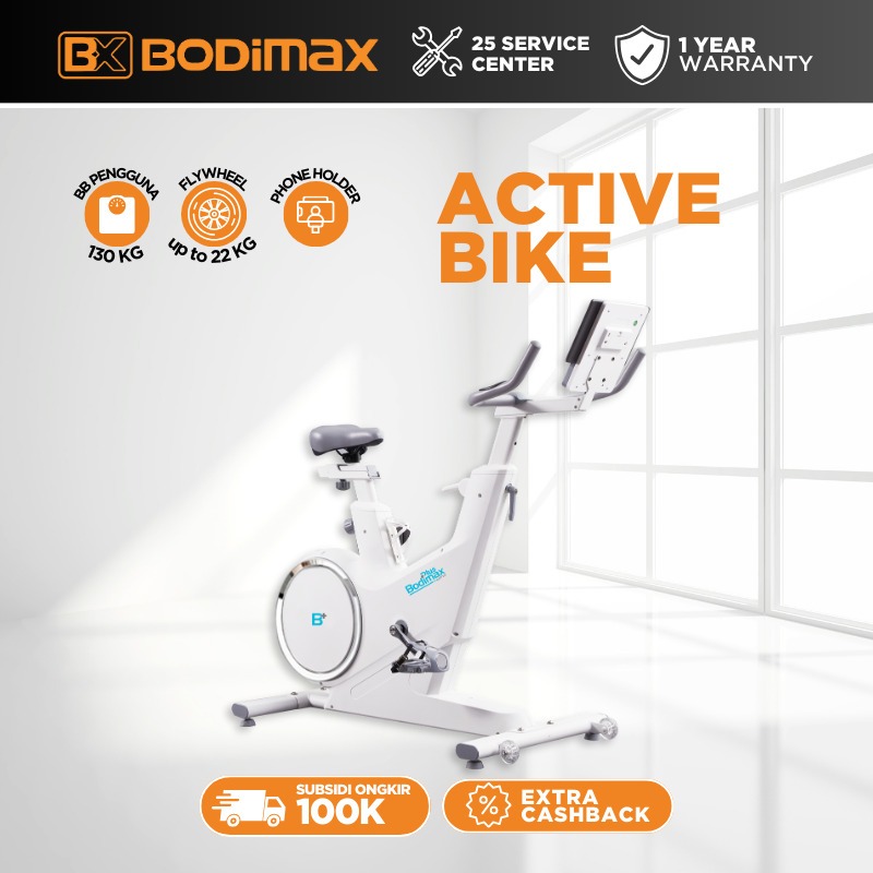 Bodimax Active Bike - Sepeda Statis Support Zwift dan Kinomap