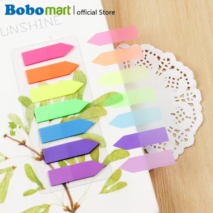 

BOBOMART JINXIN P14-2 STICKY NOTES INDEX PAGE MARKER PANAH 7 WARNA 20 LEMBAR