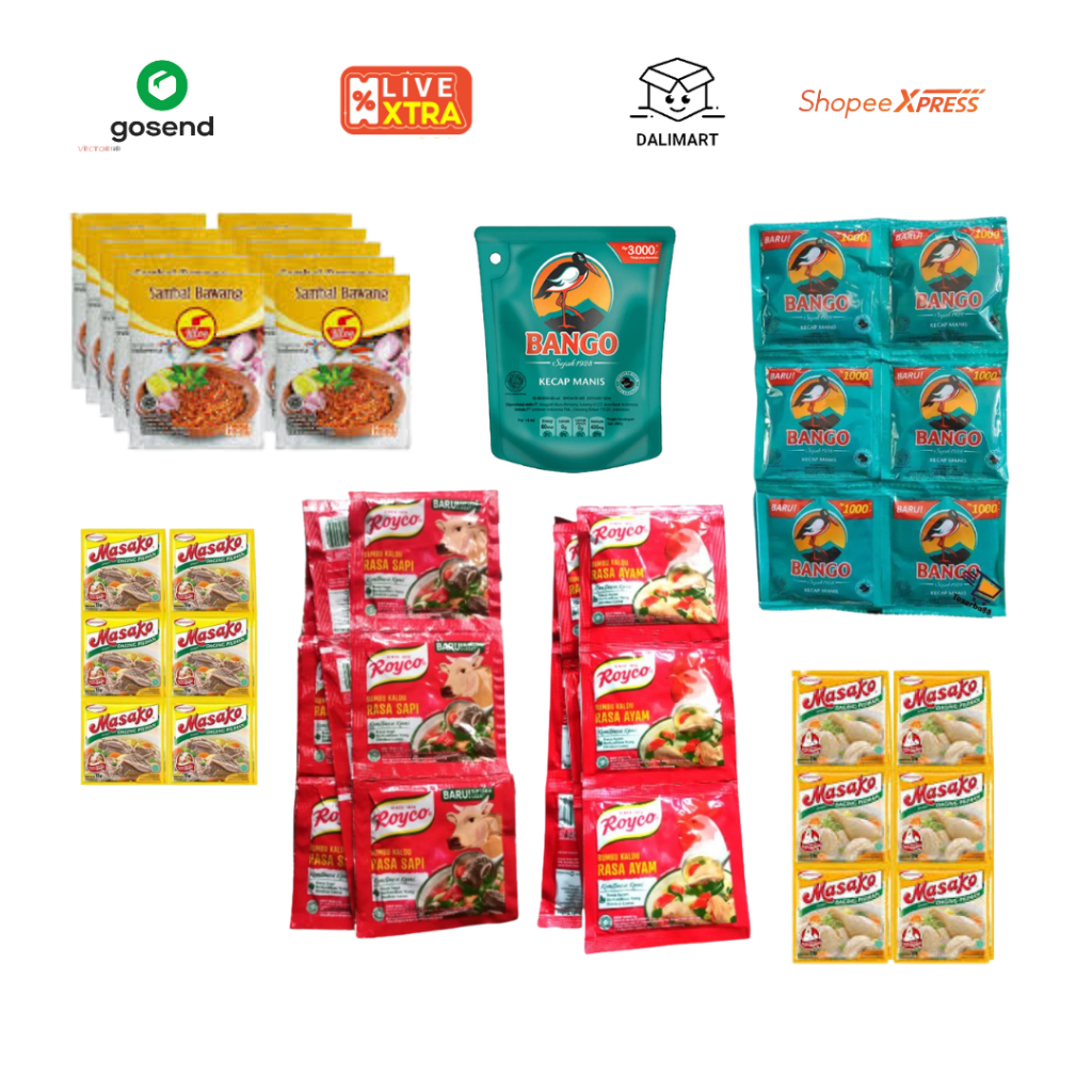 

dalimart KARTONAN KECAP BANGO 3000 RENTENGAN PENYEDAP MASAKAN SAOS