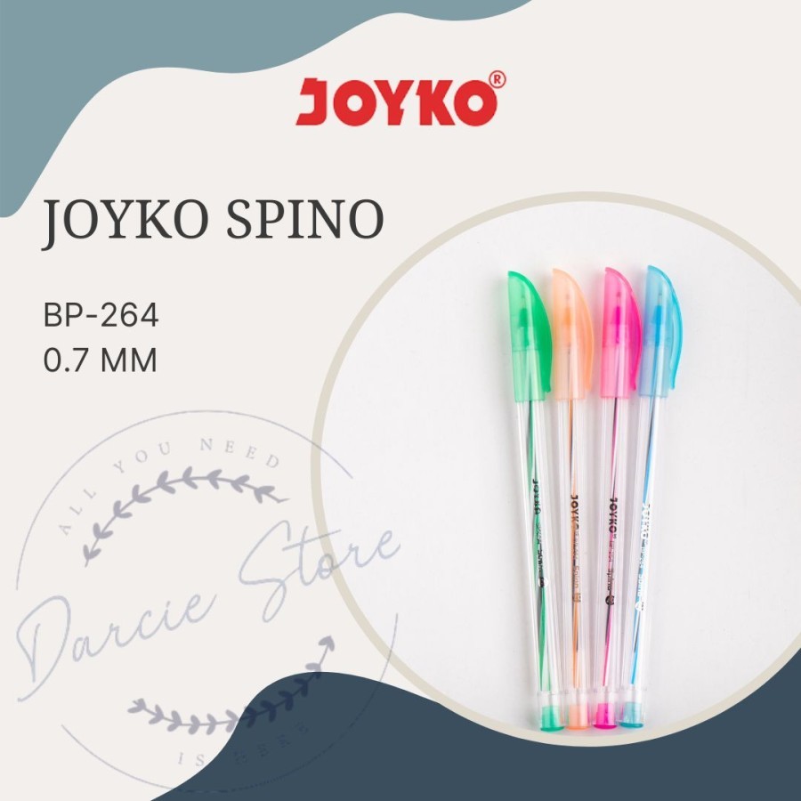 

BALL PEN JOYKO BP-264 0.7MM/ PULPEN JOYKO TINTA HITAM 0.7MM MURAH
