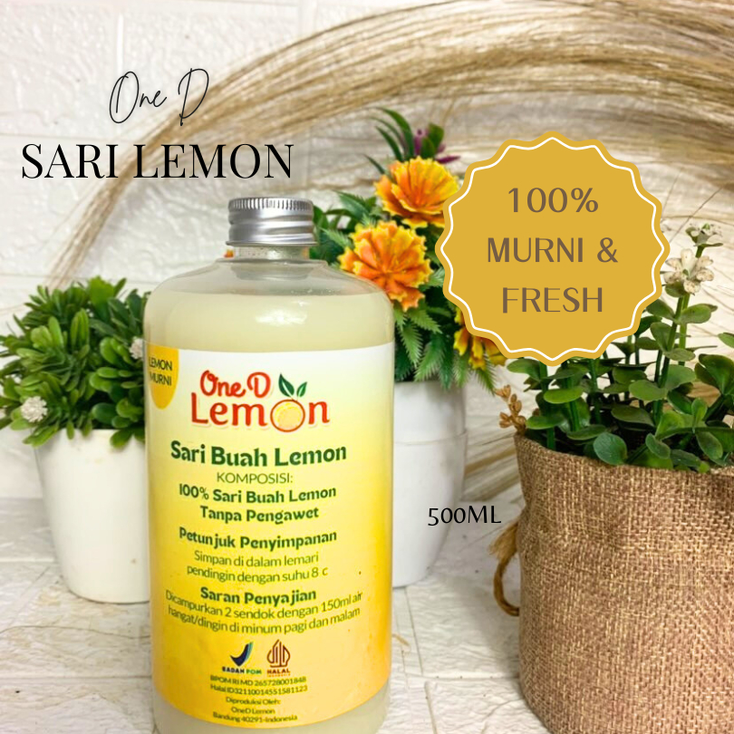 

Sari Lemon murni Premium Tanpa Campuran Apapun Jus Diet 500ml onedlemon