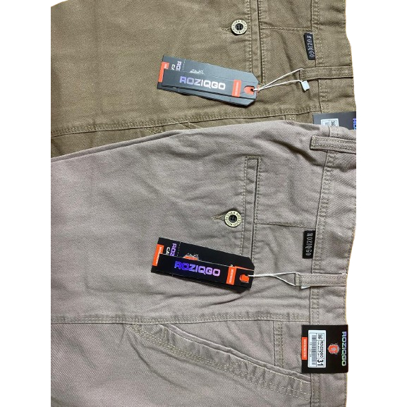 Celana Panjang Pria Bahan Katon Tebal Premium Slim fit