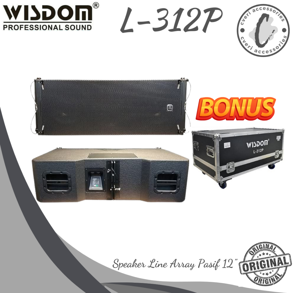 Wisdom L312P Speaker Line Array Pasif Original L-312P