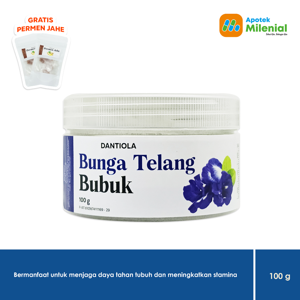 

Bunga Telang Dantiola isi 100 Gram / Bermanfaat Untuk Menjaga Kesehatan Gratis Permen Jahe