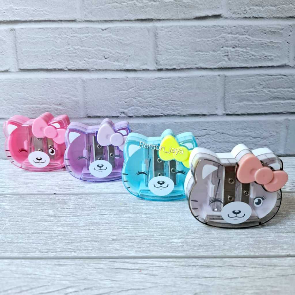 

Rautan Hello kitty Besar Serutan Pensil 2 Lubang Motif Hello Kitty