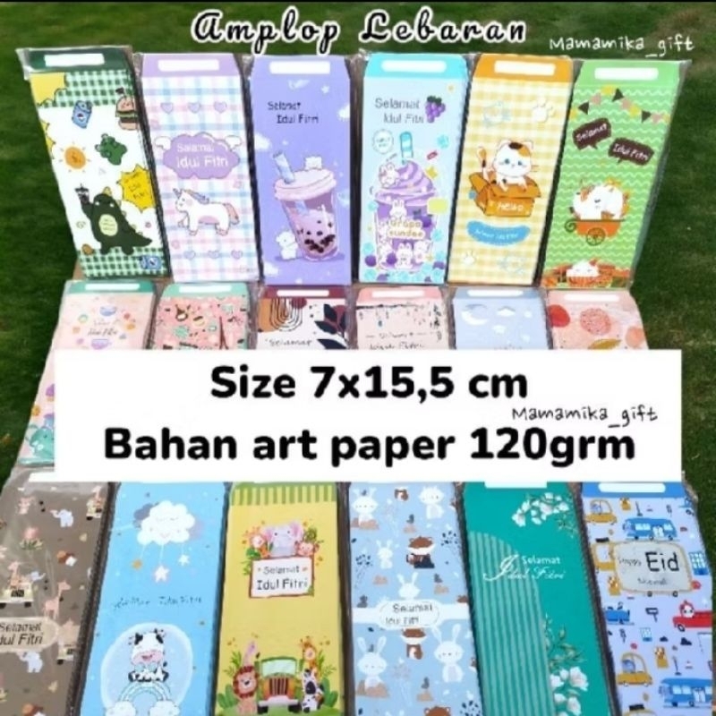 

10pcs AMPLOP LEBARAN PANJANG / AMPLOP IDUL FITRI MOTIF UNIK AC