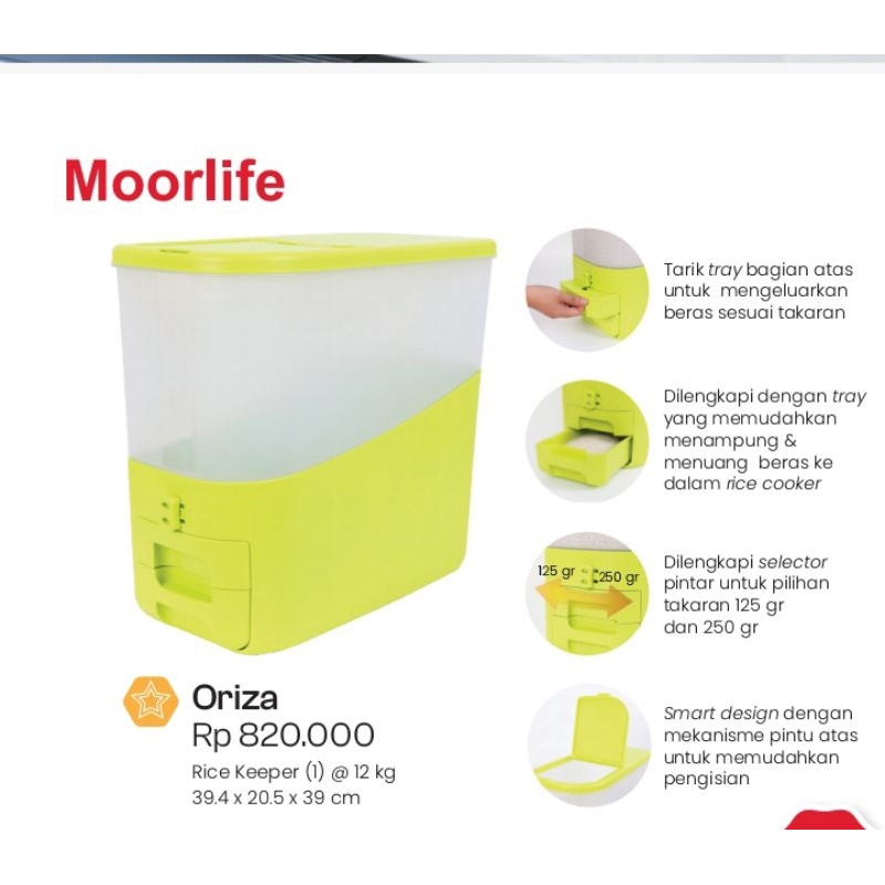 Moorlife Rice Keeper / tempat penyimpanan beras by moorlife