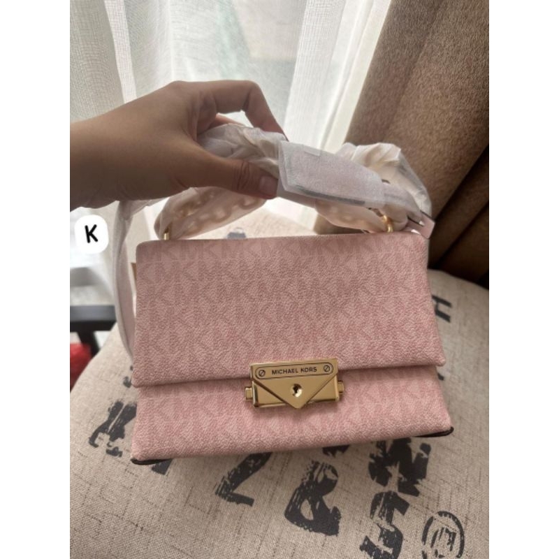 Michael Kors bag cece small flap convertible shoulder/sling bag powder