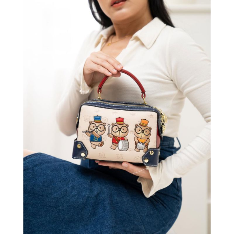 tas CB cream bear CreamBear bag Original Import