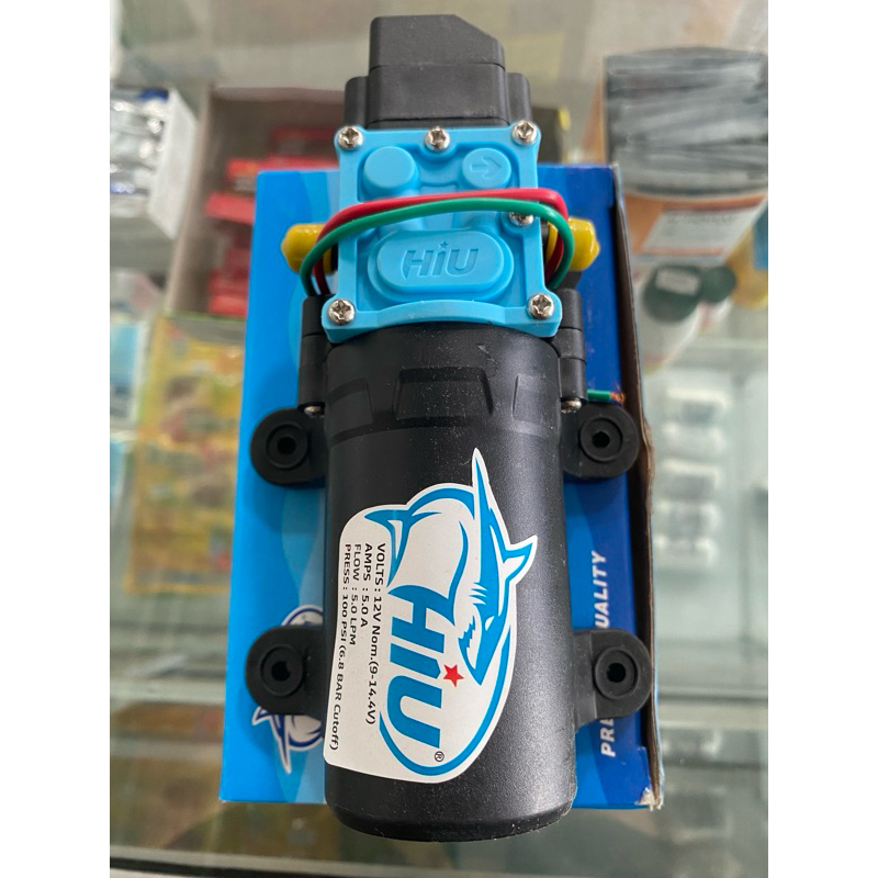 Pompa air dc 12volt 5 LPM Hiu soket-soket