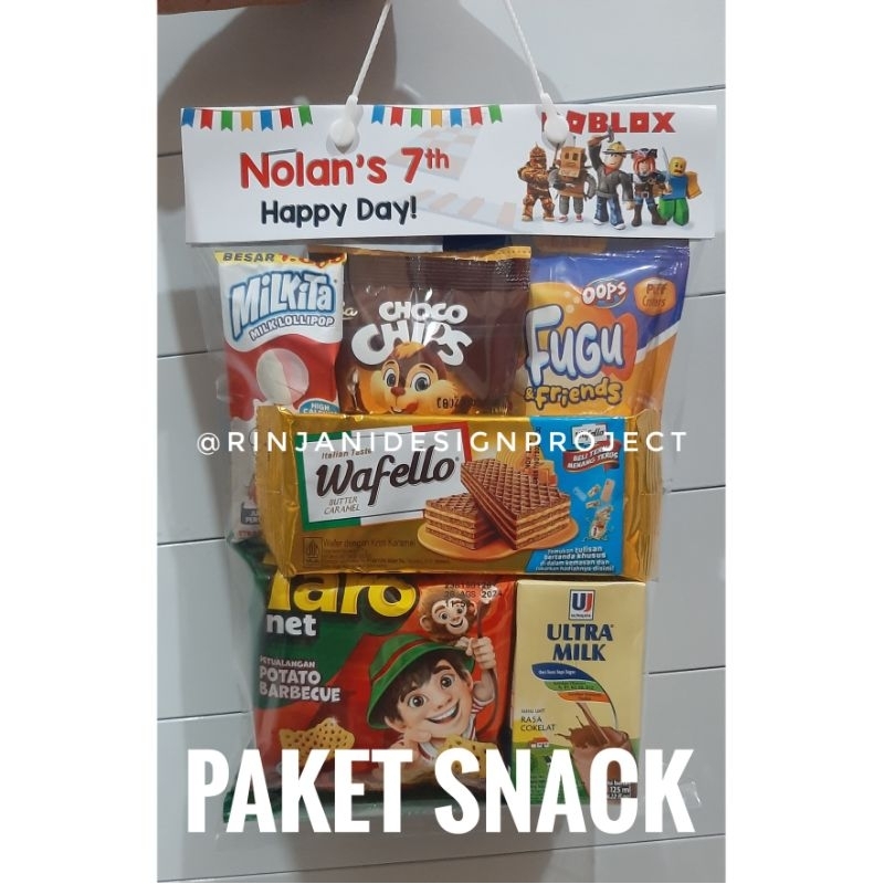 

Paket Snack Ulang Tahun Anak Roblox