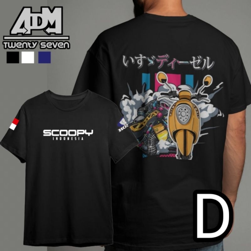 Kaos Honda Scoopy Fi Scoopy LED Kaos Scoopy fi Kaos motor Scoopy tshirt Honda Racing