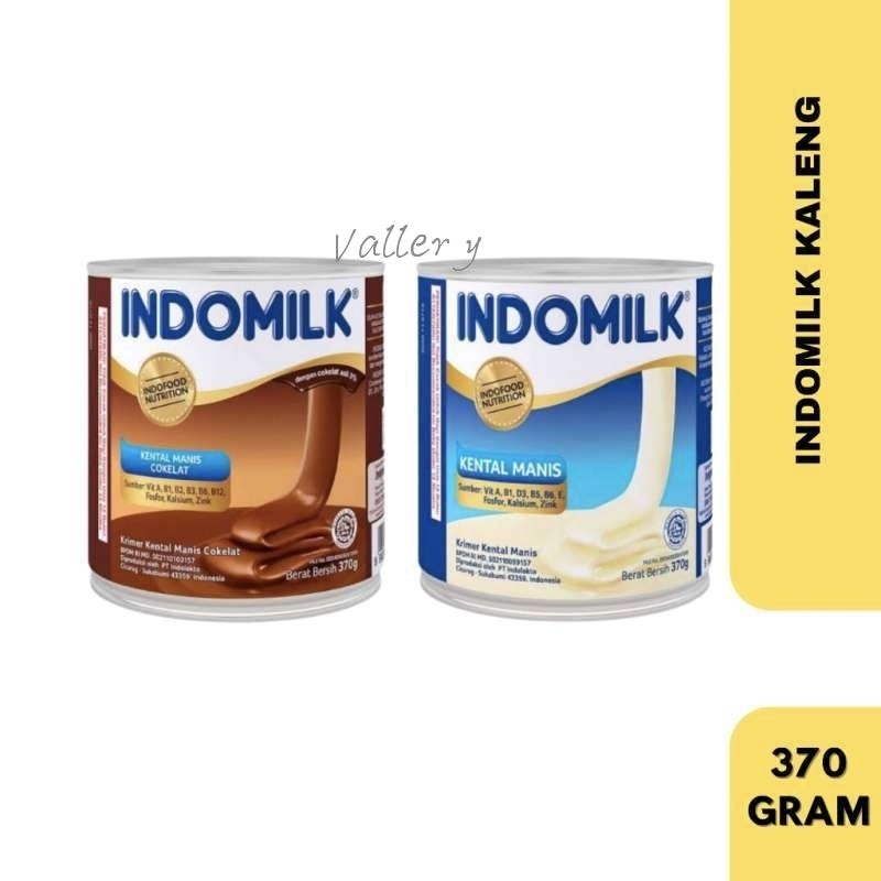 

Indomilk Kental Manis Kaleng SKM 370 gr 370g Susu Kental Manis Swiss Choco Original