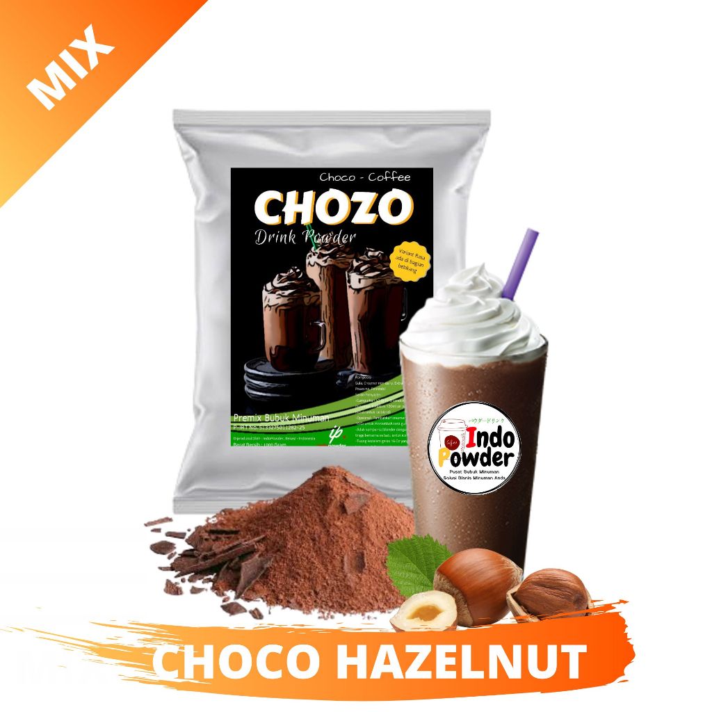 

Bubuk Minuman Coklat rasa Hazelnut 1Kg / Choco Hazelnut / Nyoklat Hazelnut Chozo