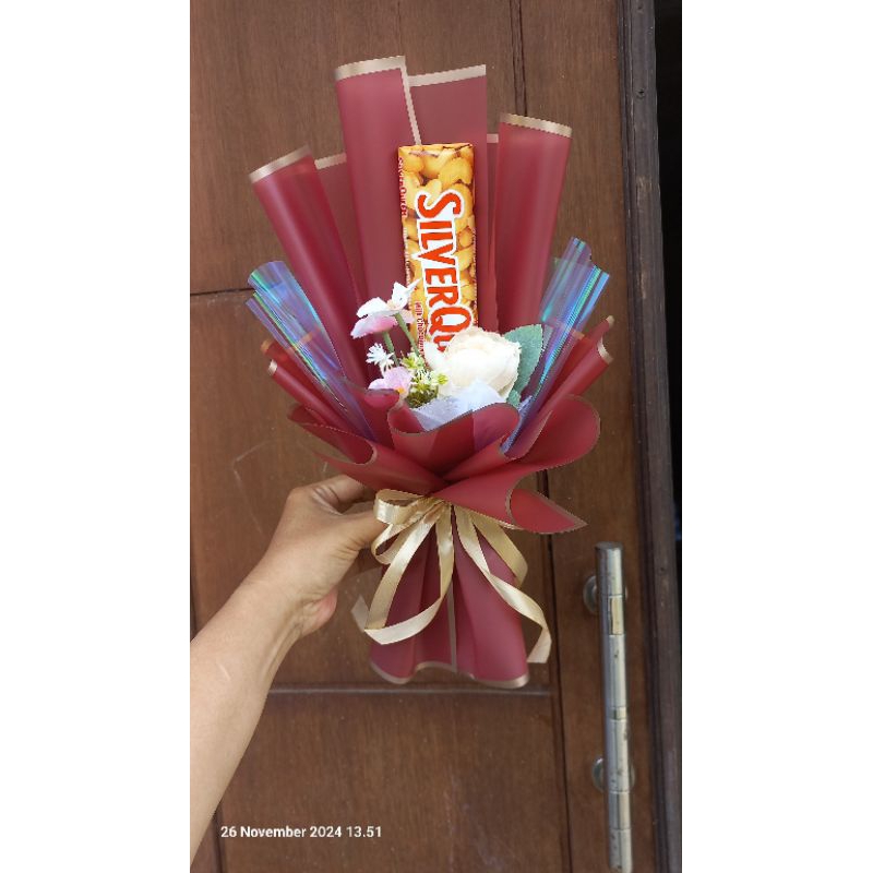 BUKET KOSONGAN BUKET Coklat Bunga artificial