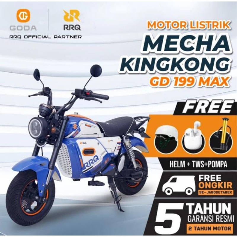 GODA MECHA KINGKONG GD 199 MAX Motor listrik Garansi resmi