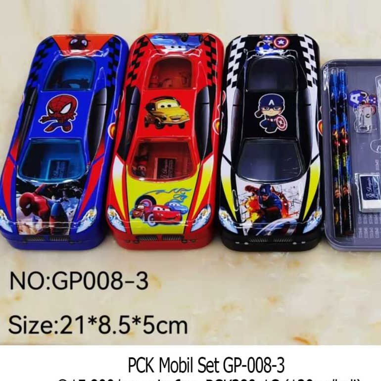 

STATIONARY SET/TEMPAT PENSIL KALENG SET ISI/TEMPAT PENSIL ANAK COWOK/PENCIL CASE BOYS