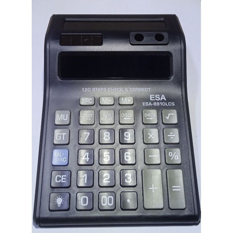 

ORIGINAL-KALKULATOR ESA-8810 LCS/DI LENGKAPI DENGAN LAMPU LED CHECK & CORRECT