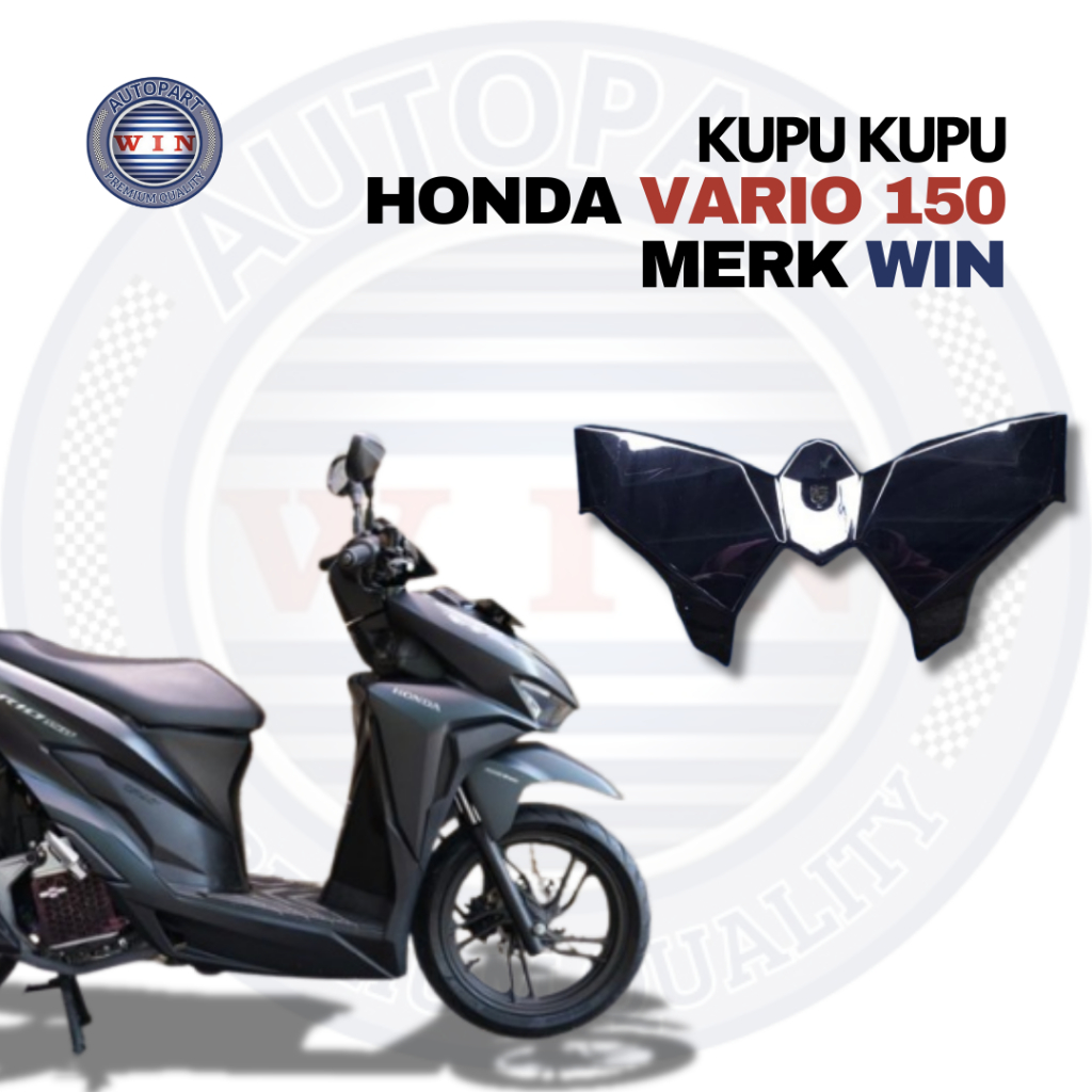 Kupu-Kupu Vario 150 || Cover Rak Laci Dashboard Depan Kantong Kupu-Kupu Vario 150 Old (K59) Merk WIN