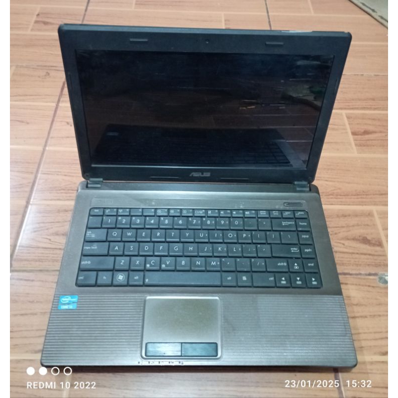 Laptop Asus A44H Intel core i3 DDR3 kondisi Matot tidak ada Hardisk & Charger
