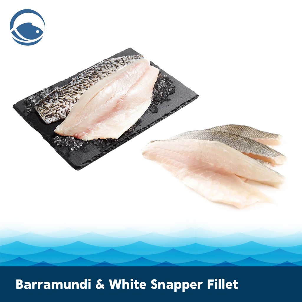 

PAKET Ikan Barramundi & White Snapper Fillet Skin On Wild Caught Fish Premium