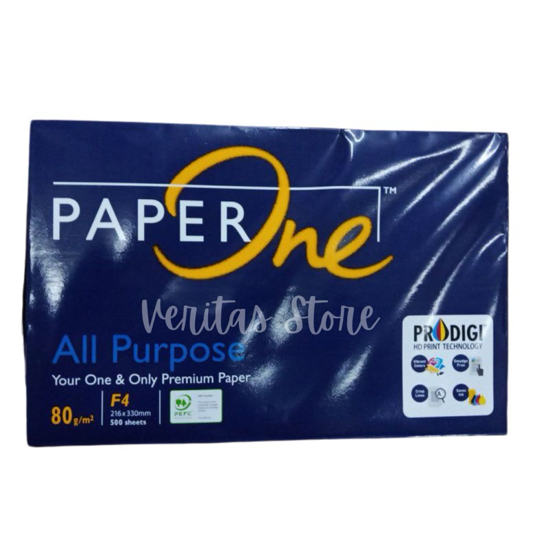 

Kertas HVS Folio F4 80 Gsm PAPERONE Isi 1 Dus (5 Rim)