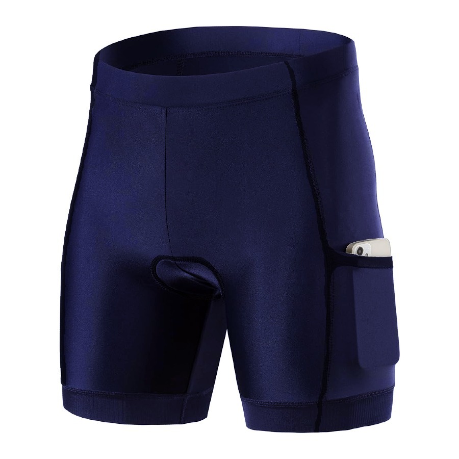 COOLMAX SPORT Side Pocket 19D Gel Padding Bike Pants INDIGO BLUE - Celana Olah Raga Sepeda Dengan Ba