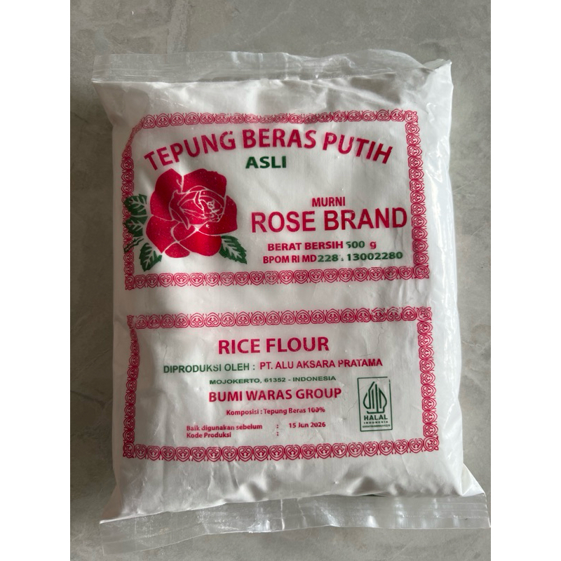 

Tepung Beras Putih Asli Rose Brand Muri Rice Flour