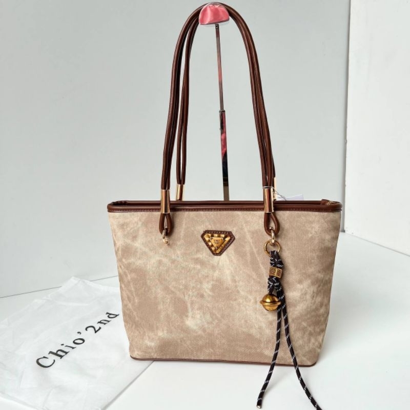 Tas Chio tote bag coklat