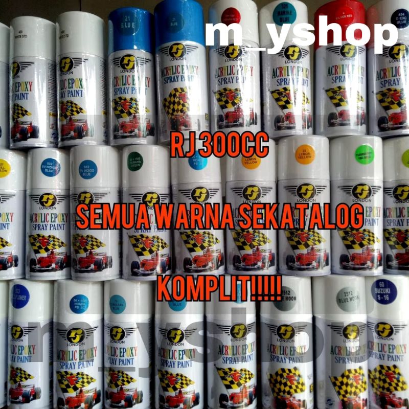 A. PILOK RJ 300CC pilok pilox rj london black 39 metallic black 1139 candytone biru orange pilok