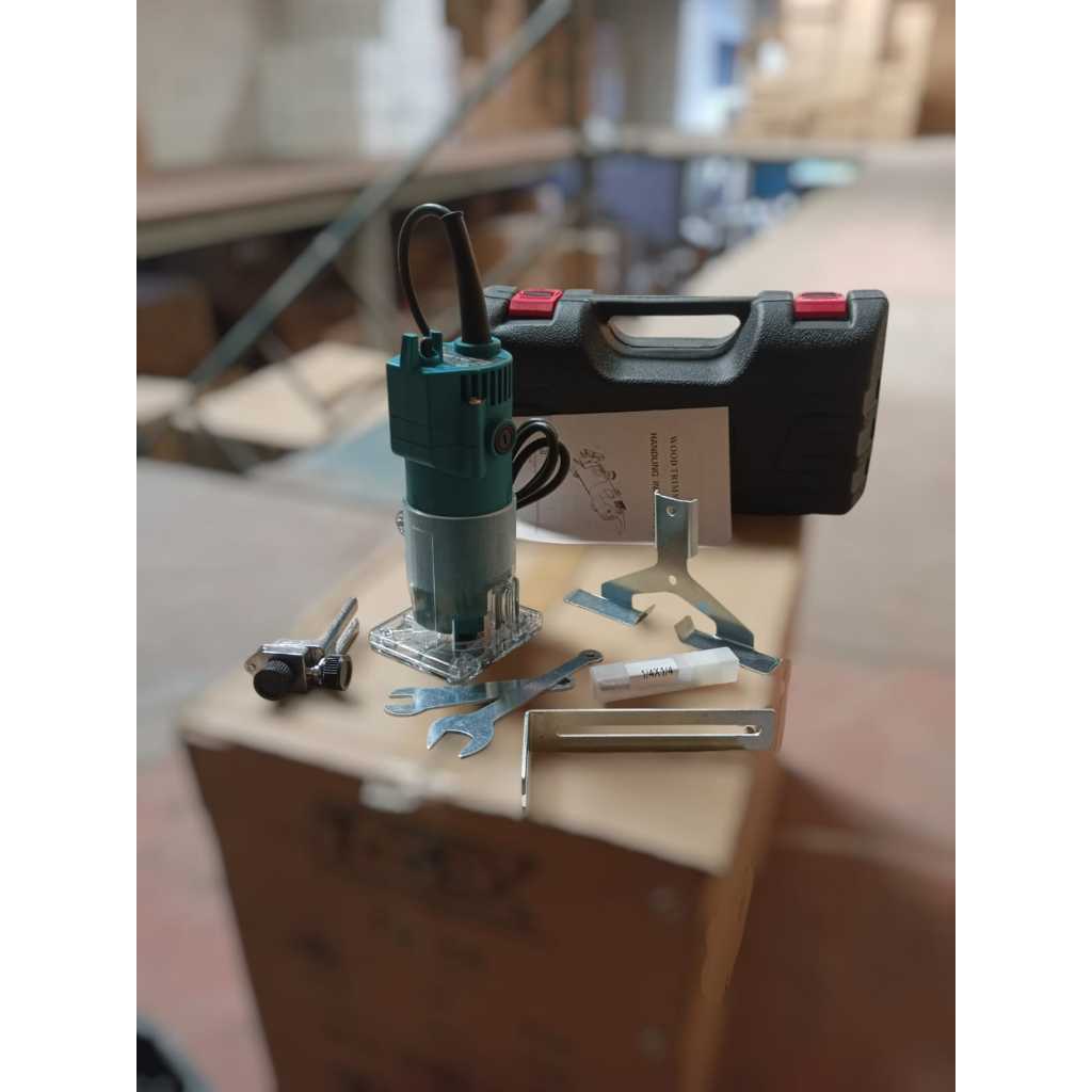 GIMPET JAPAN MESIN Wood Trimmer 370 1/4 Mesin Router Profil Kayu 6mm
