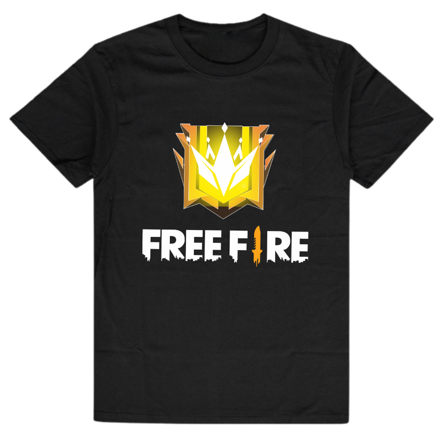 Baju Kaos Anak Laki Perempuan Gambar FF Gaming Free Fire Kaos Anak Lengan Pendek
