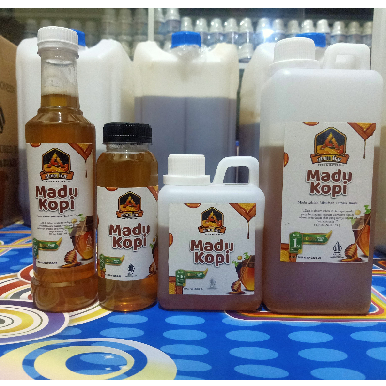 

MADU MURNI NEKTAR KOPI 100% ASLI Kemasan 1kg, 500gr, 350ml, 250ml