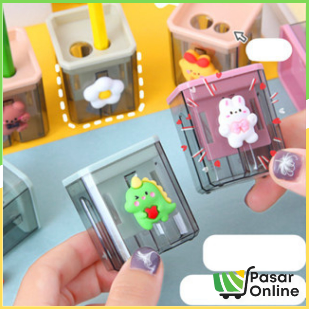 

HL0710 Rautan Pensil 2 lubang Karakter Serutan Pensil / Perlengkapan Sekolah Alat Tulis Kantor Raut Karakter Lucu Raut Fancy Double Hole Y1982