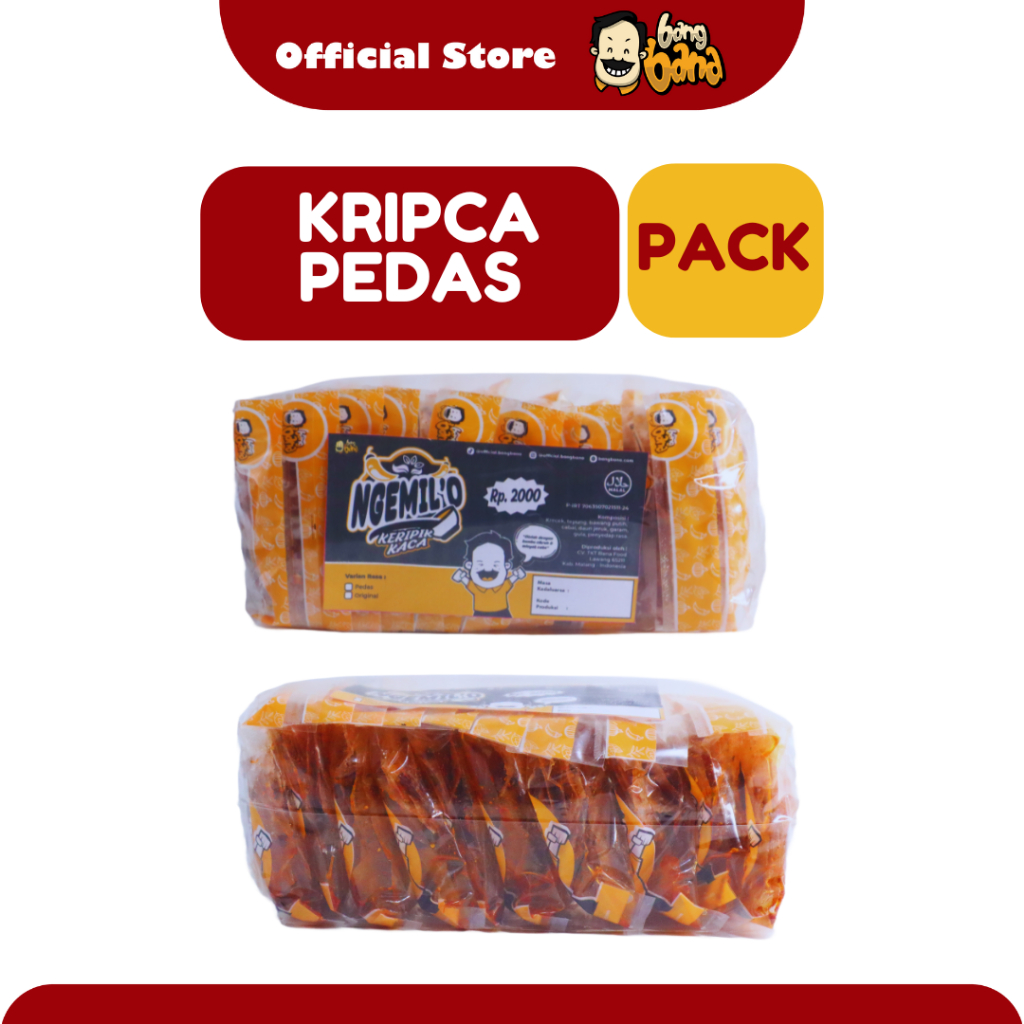 

Kripca Keripik Kaca Pedas Cikruh Daun 1 Pack Isi 10 Pcs
