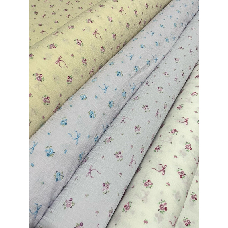 KAIN CRINKLE MOTIF BUNGA PITA