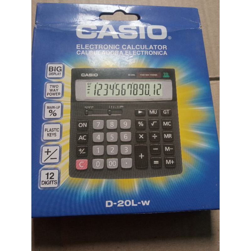 

CALCULATOR/KALKULATOR CASIO D-20L ORIGINAL