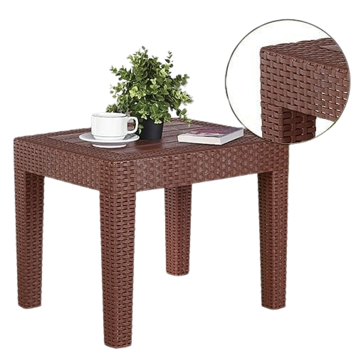 Meja Tabitha Plastik Rotan Meja Teras Meja Kopi Meja Plastik Meja Tamu Meja Kursi - Tabitha Meja Rot