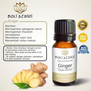 Bali Atsiri Ginger Oil 10 ml | Pure Essential Oil Gingger 10 ml | Minyak Atsiri Jahe 10 ml