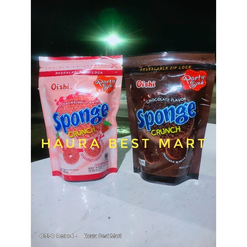 

OISHI SPONGE CRUNCH COKLAT & STRAWBERRY 100GR