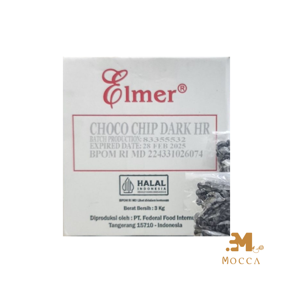 

ELMER CHOCO CHIP DARK REPACK 500GR 100GR