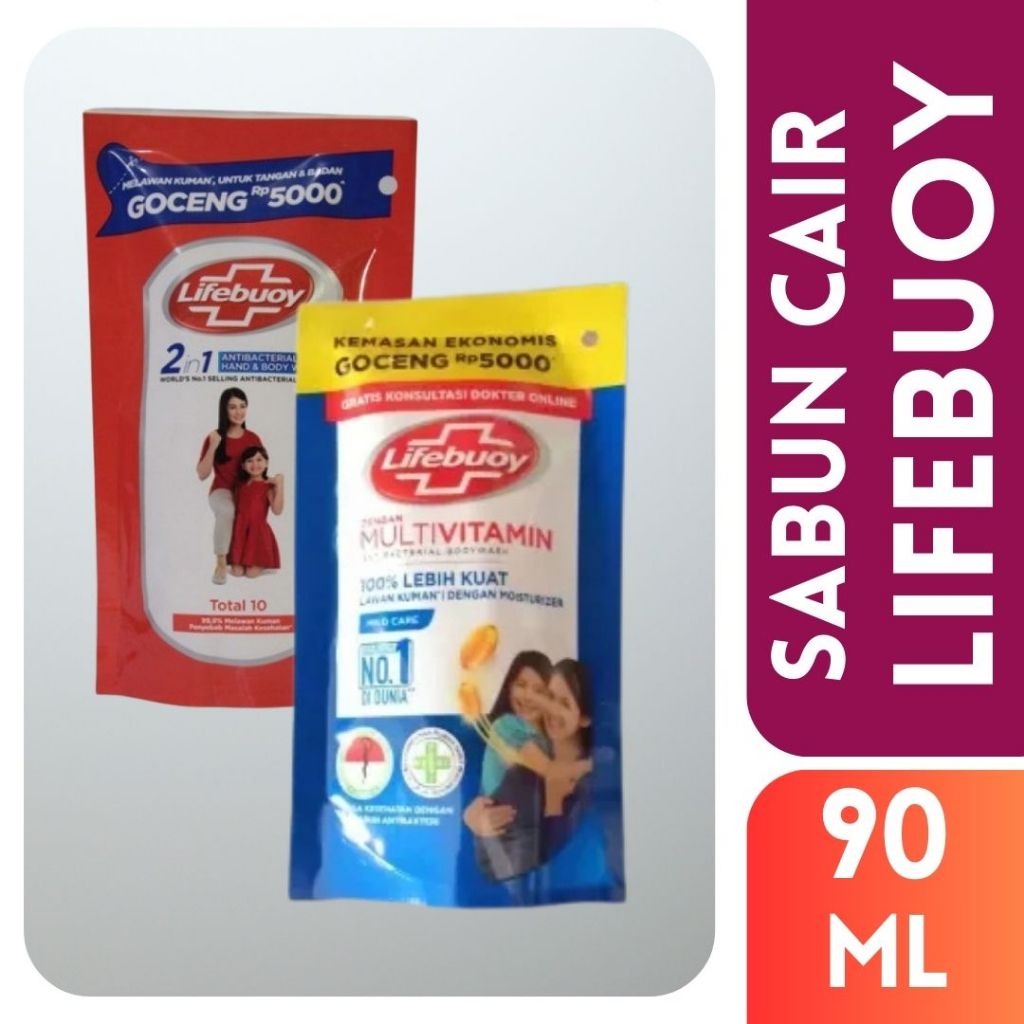 Lifebuoy Sabun Mandi Cair Refill Body Wash 90ml