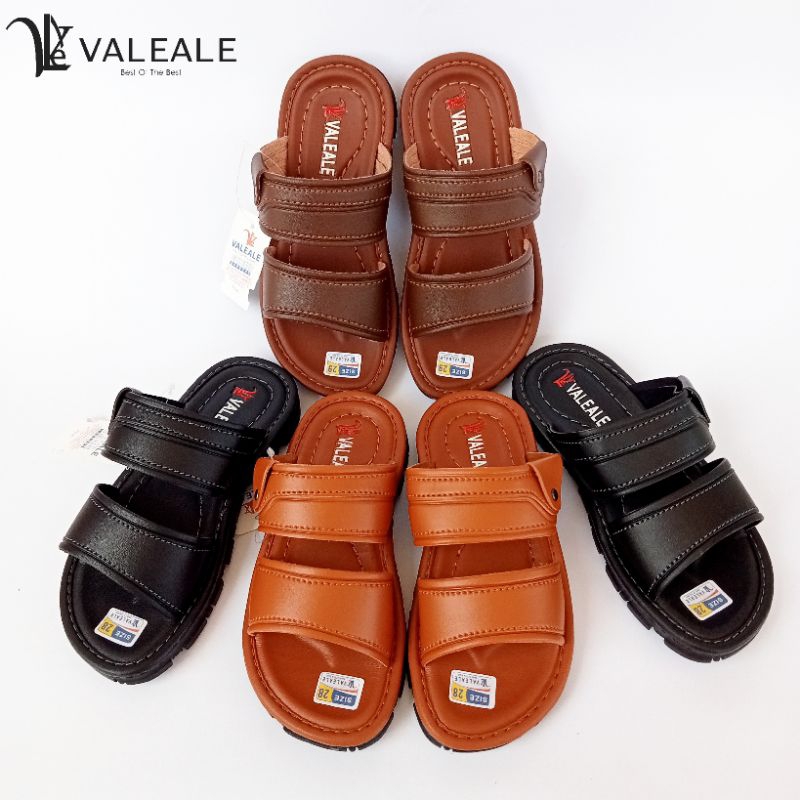 Valeale Fam S Kids Sandal Anak Cowok Kulit Sendal Selop Kids