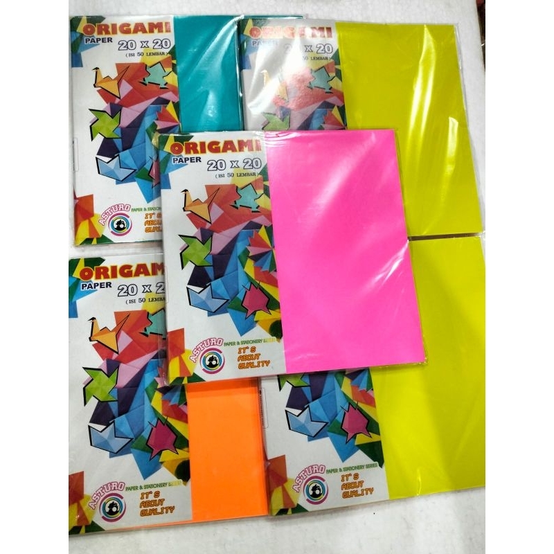 

KERTAS ORIGAMI 20X20 MERK ASTURO KERTAS ORIGAMI KERTAS LIPAT KERTAS WARNA