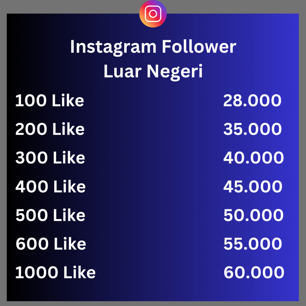 Instagram Followers Luar Negeri