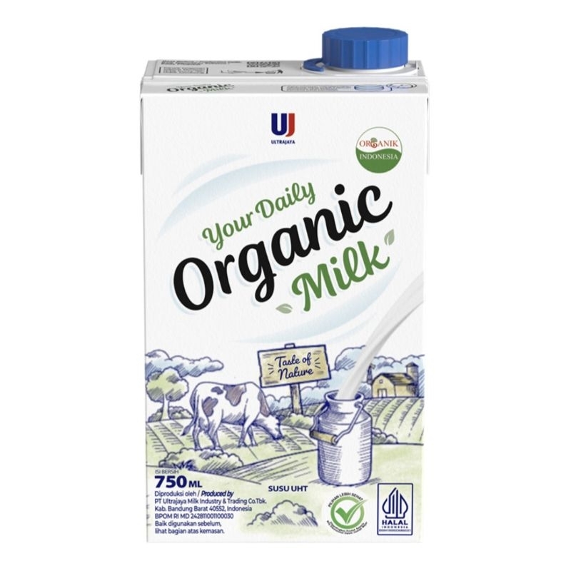 

Ultra Milk Susu UHT Organik Kotak 750 ml exp: 10 2025